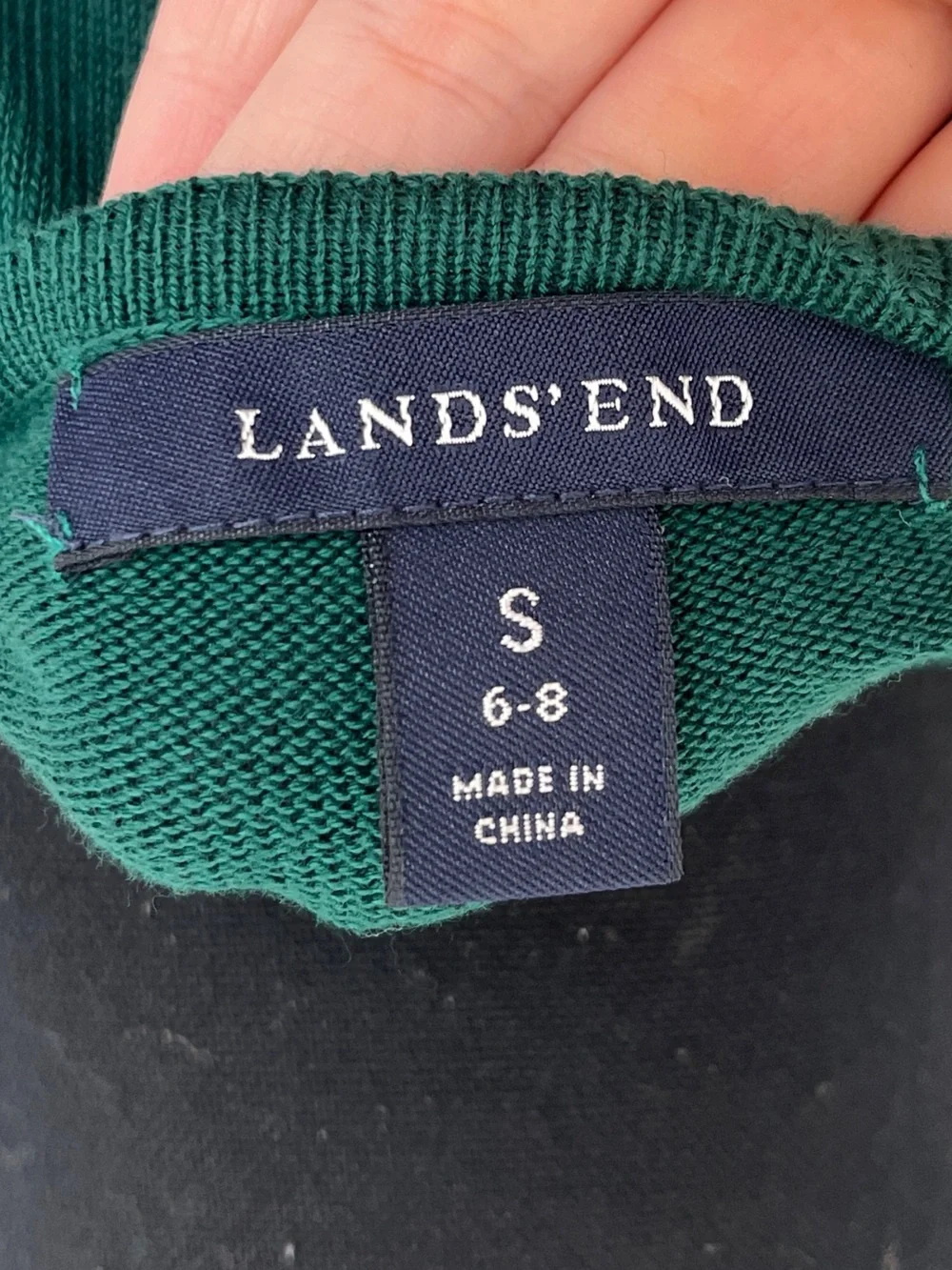 Lands’ End Supima Cotton Knit Twinset Sz S Cardigan Shirt